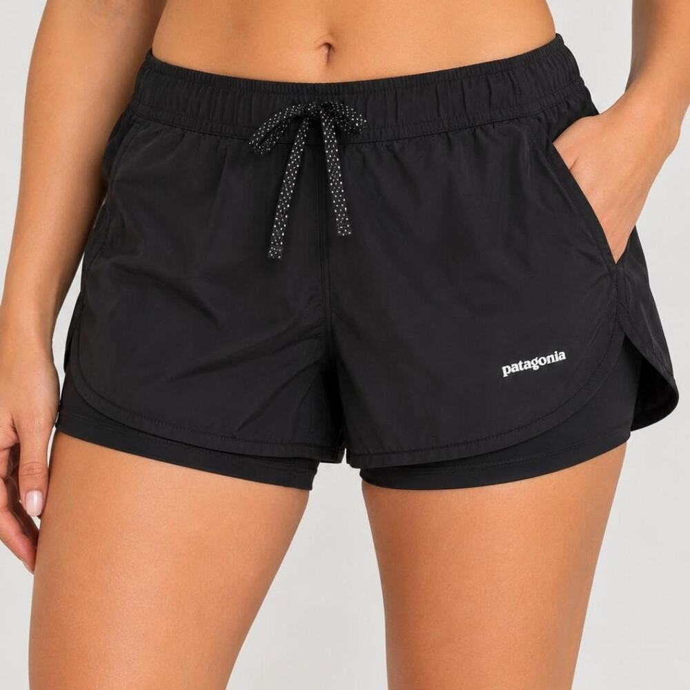 Patagonia black running shorts
